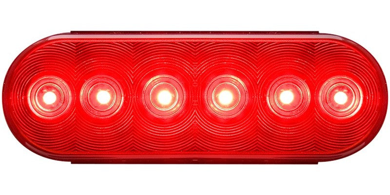 Optronics FLEET Count® LED Stop, Turn & Tail Light, 6" Red Oval, 6 Diode