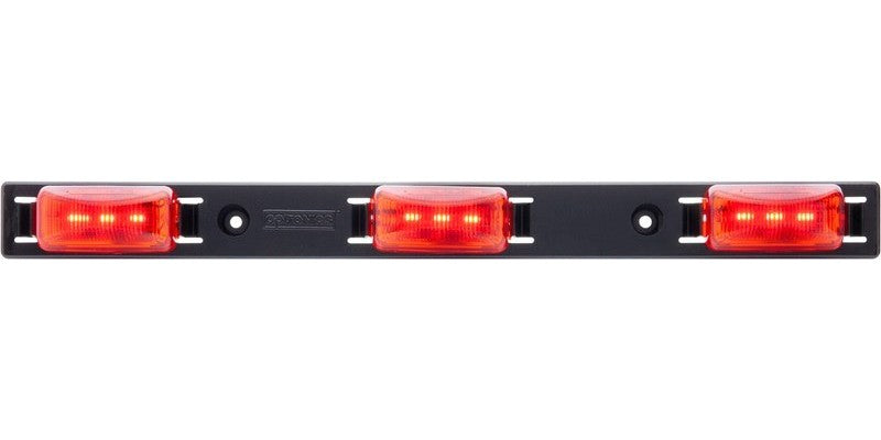 Optronics LED® Identification Bar Light, 15.938" Red, 9 Diode