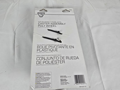Bulldog Removable 6" Poly Caster Assembly - 2" Jack Tube