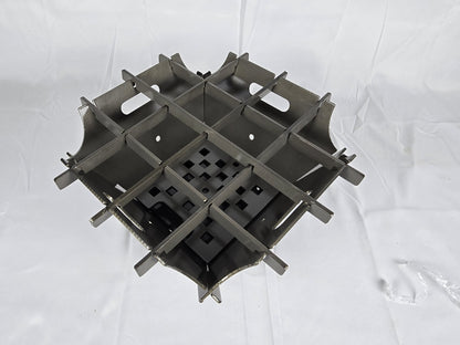 Large Firepit with top slats