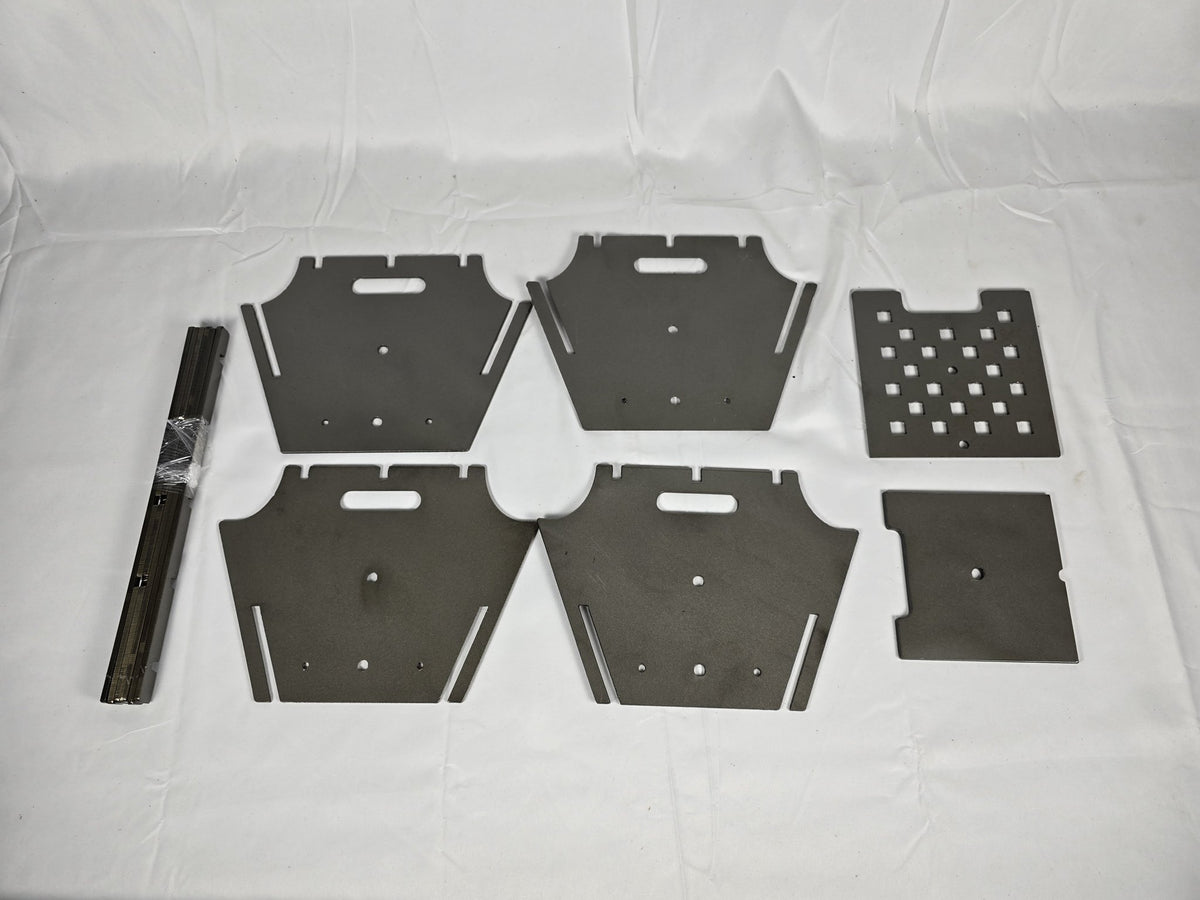 Large Firepit with top slats