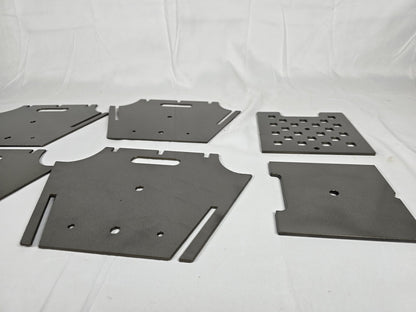 Large Firepit with top slats