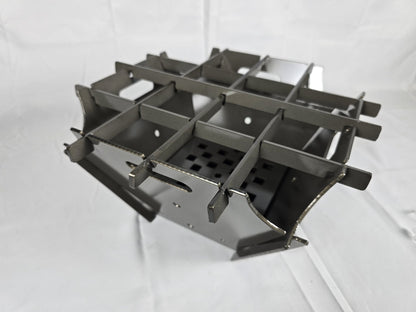 Large Firepit with top slats