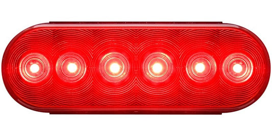 Optronics FLEET Count® LED Stop, Turn & Tail Light, 6" Red Oval, 6 Diode