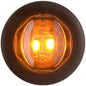 Optronics® LED Clearance Marker Light Kit, 0.75" Amber Round, 2 Bulb with plug and Bracket, PC Rated