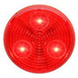 Optronics® LED Clearance Marker Light Kit, 2" Red Round, 3 Bulb, with plug and Bracket, P2 Rated