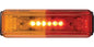 Optronics® LED Fender Bracket Light Kit, 4" Amber Rectangular, 10 Bulb Thinline with plug and Bracket, P2 Rated
