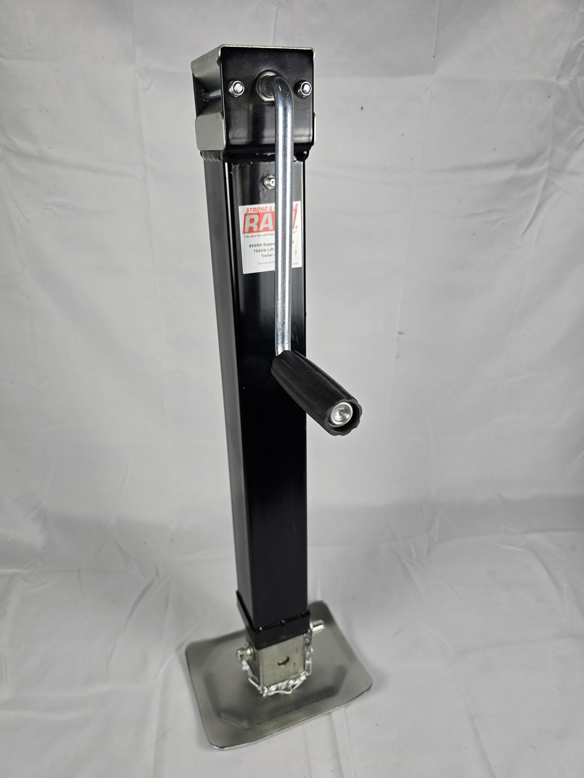 RAM 8,000 lb Square Top-Wind Drop-Leg Jack (8000 Series)