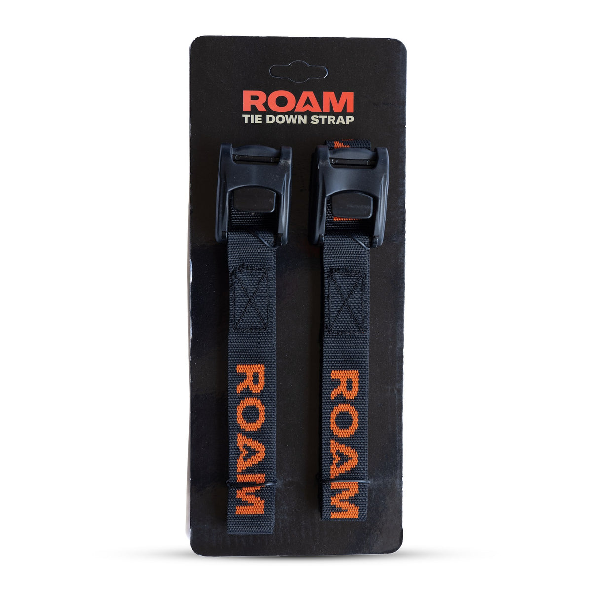 TIE DOWN STRAPS, 2 PACK, BLACK