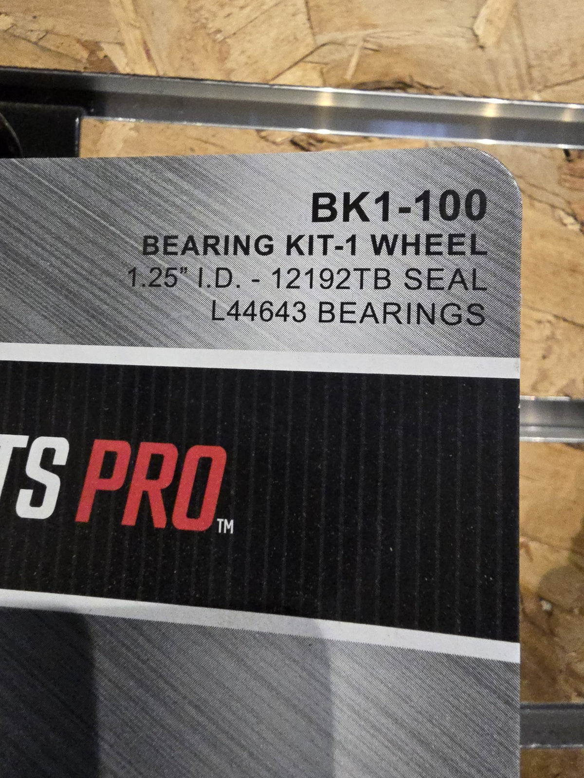Trailer Parts Pro Bearing Kit BK1-100 – 1.25" I.D. Spindle